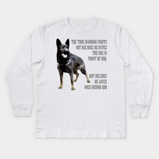 German Shepherd Dog - GSD Kids Long Sleeve T-Shirt